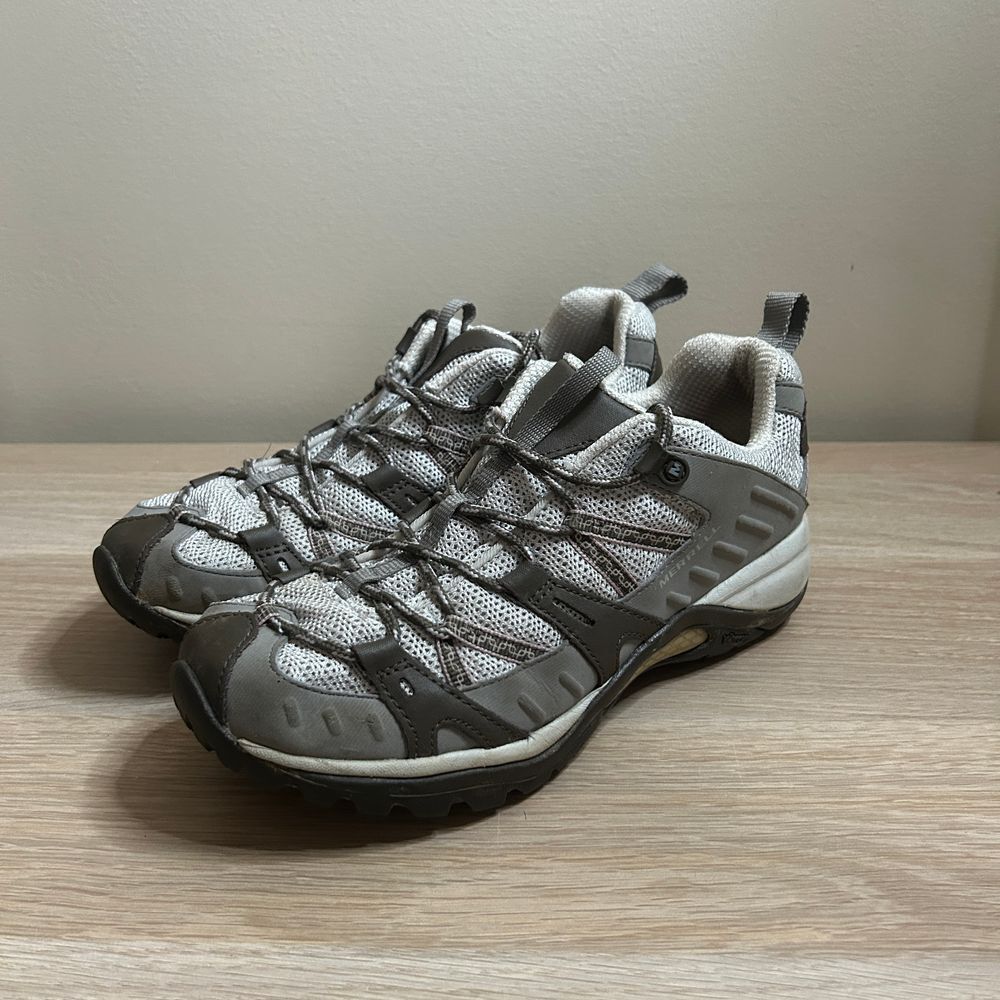 Merrell Shoes Womens 8 Gray Siren Sport‎ Hiking Outdoor Mesh Breathable Sneakers